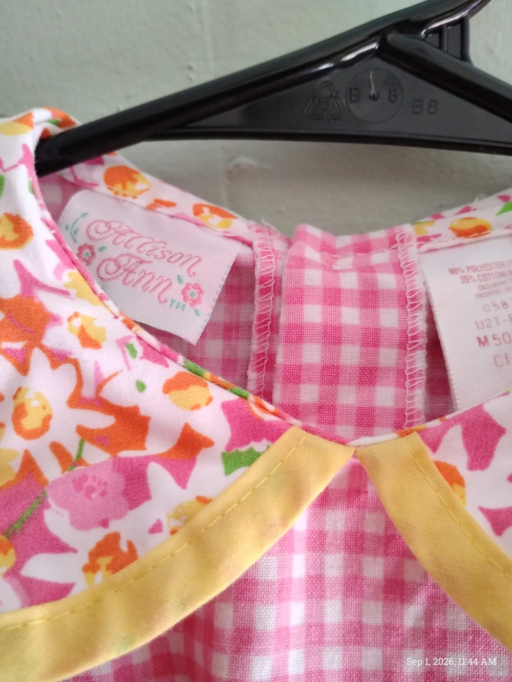 Allison Ann Pink Gingham Girls' Dress 2T
